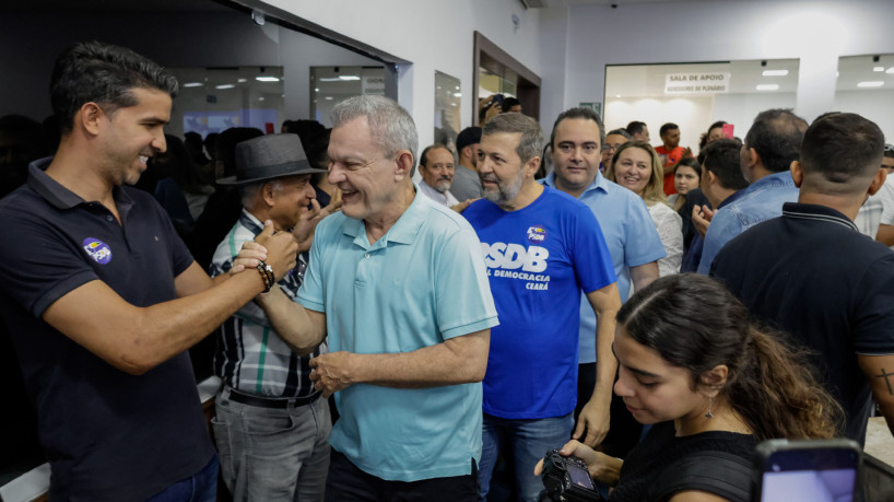 FORTALEZA-CE, BRASIL, 23-09-2023: Sarto Nogueira / Elcio Batista. PSDB realiza convensão municipal, Kamyla Castro toma poss como presidente da sigla na capital cearense. (Foto: Aurelio Alves/O Povo)