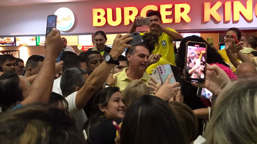 ￼Ex-presidente Jair Bolsonaro, no Iguatemi