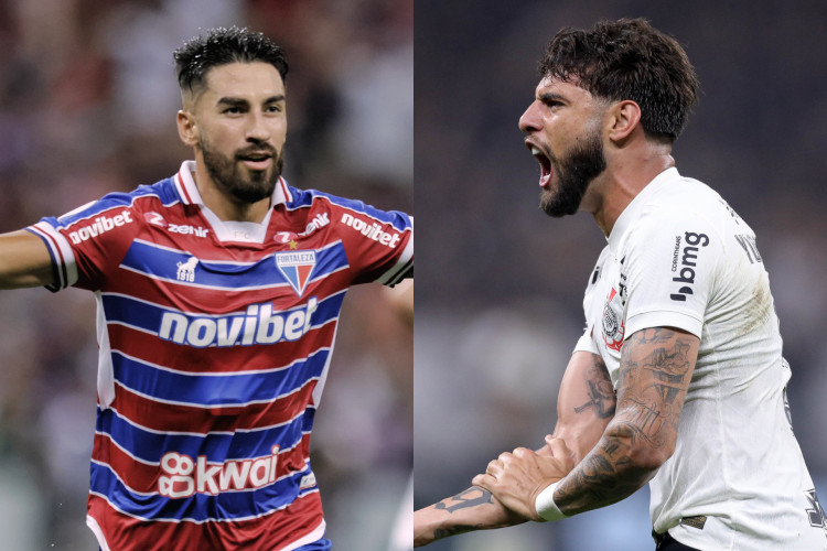 Lucero, do Fortaleza, e Yuri Alberto, do Corinthians, se enfrentarão na semifinal da Sula