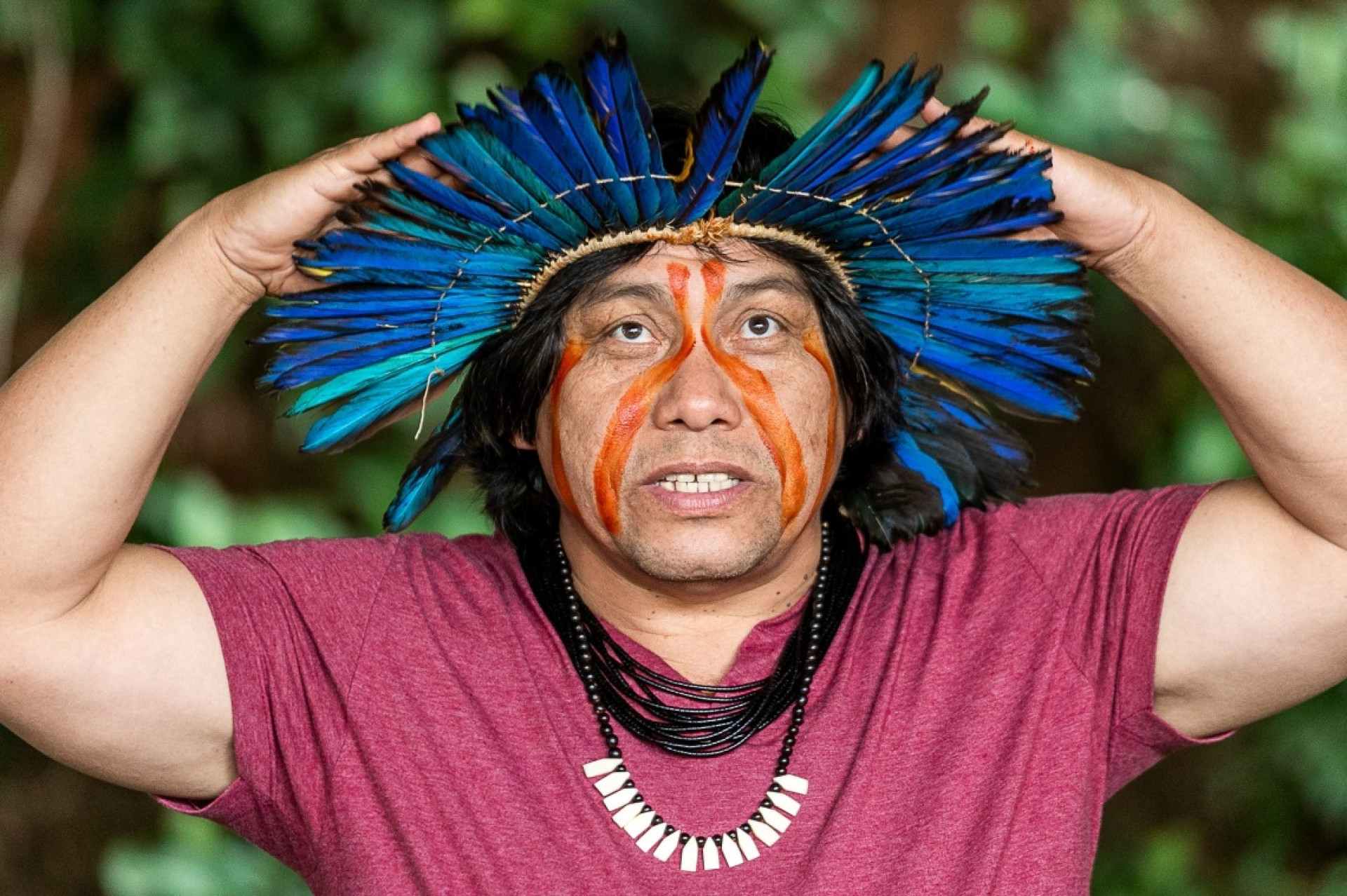 Daniel Munduruku participa de palestra sobre leitura na infância durante programação de aniversário da Bece