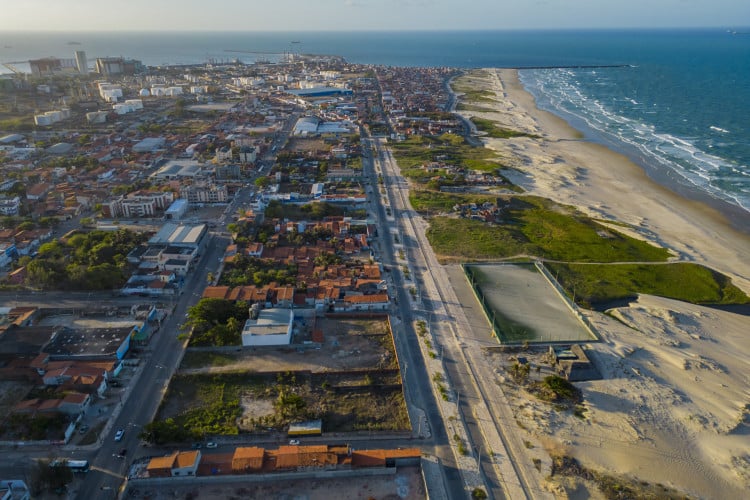 Ponto de captação da usina de dessalinização fica em região limítrofe entre os bairros Praia do Futuro e Vicente Pizon