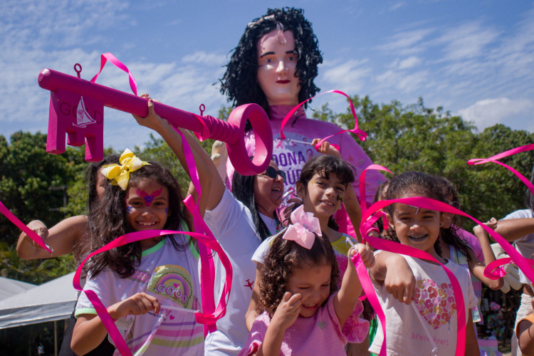 ￼Parque do Cocó recebeu atividades 
lúdicas sobre prevenção ao câncer de mama