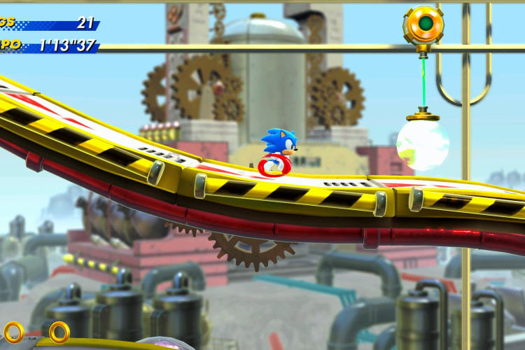 Sonic pode correr, pular e interagir com o cenário em Sonic Superstars