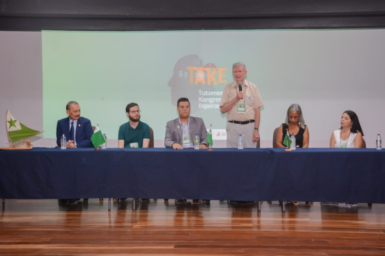 Abertura do 10° Congresso Pan-Americano de Esperanto, que aconteceu nesta quinta-feira, 2