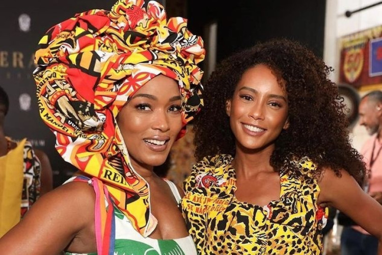 Angela Bassett e Taís Araújo visitaram a sede do bloco Ilê Aiyê