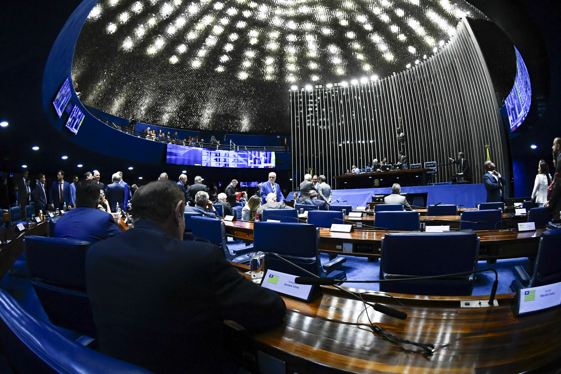 ￼Parlamentares devem 
votar vetos hoje (Foto: Jefferson Rudy/Ag. Senado)