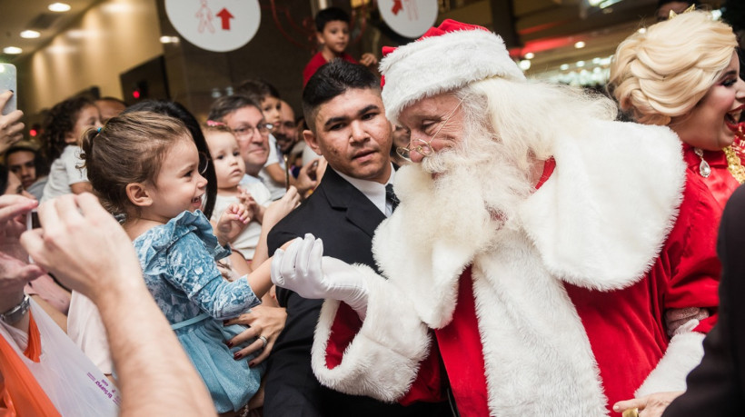 Papai Noel chega neste sábado, 11, a partir das 17h, em um evento gratuito direto da avenida Santos Dumont 