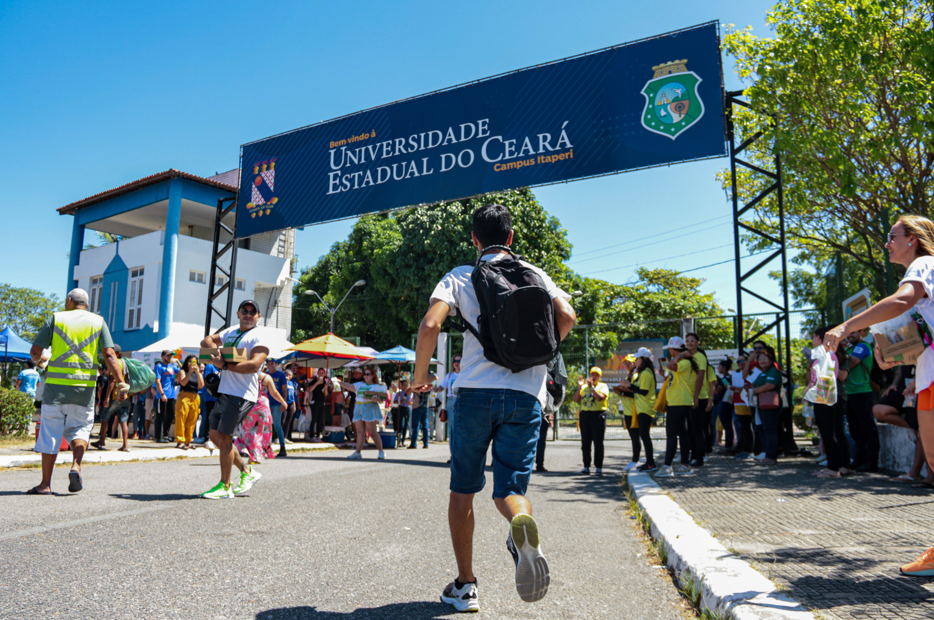 Professores da Uece estão em greve (Foto: Yuri Allen/Especial para O Povo)