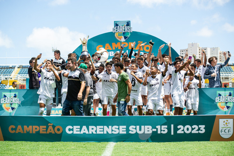 Ceará conquistou o Campeonato Cearense Sub-15 2023 ao vencer o Fortaleza no Estádio Presidente Vargas, em Fortaleza (CE)