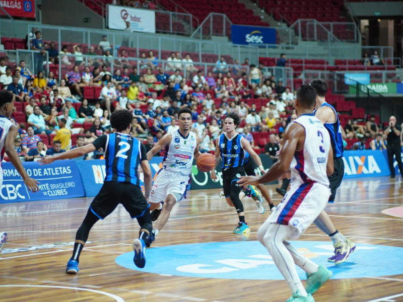 Fortaleza, Brazil. 31/01/2023, Action during the Novo Basquete Brasil NBB  basketball game between Fortaleza Basquete Cearense v Flamengo at the Centro  de Formacao Olimpica, Fortaleza, Brazil. (/SPP) Credit: SPP Sport Press  Photo. /