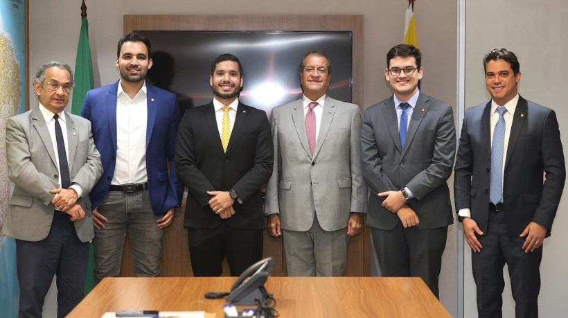 Lideranças do PL Nacional e do Ceará estiveram reunidas nesta semanada. André Fernandes é o pré-candidato a prefeito de Fortaleza e Carmelo Neto assume a presidência estadual do partido