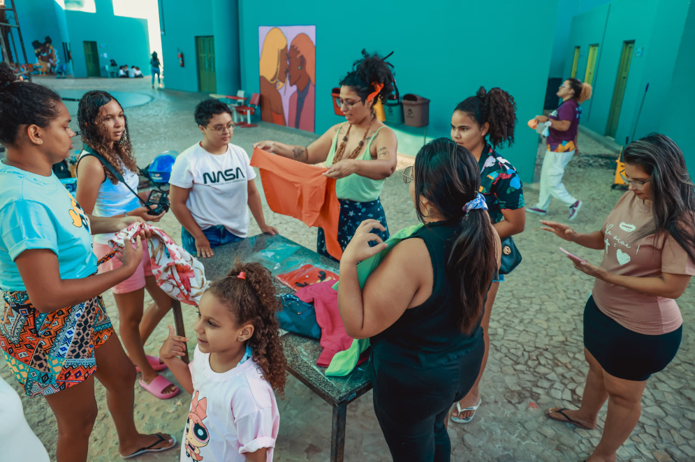 Preparativos para o festival de cultura do Centro Cultural Bom Jardim (Foto: FCO FONTENELE)