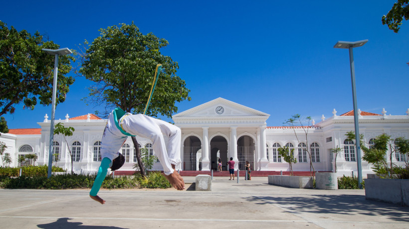 ￼Estação das Artes é ponto de encontro do grupo de capoeira Raízes dos Palmares