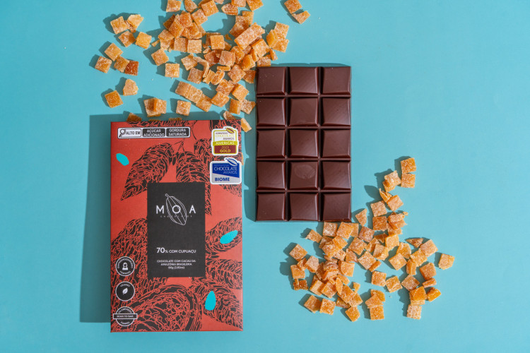 Este é o chocolate 70% com cupuaçu premiado