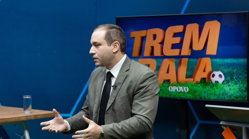 FORTALEZA, CEARÁ, BRASIL, 14-12-2023: Haroldo Martins novo diretor de futebol do Ceará em entrevista no Trem Bala. (Foto: Samuel Setubal/ O Povo)