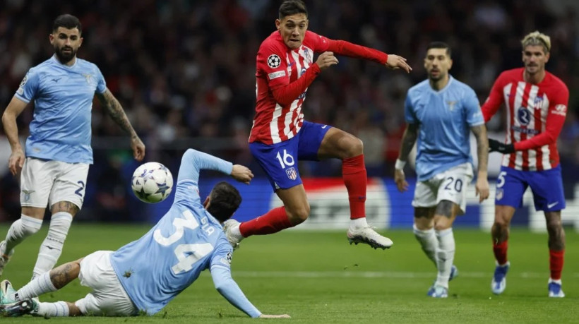 Registro do confronto do Atlético de Madrid contra a Lazio pela última rodada da UCL