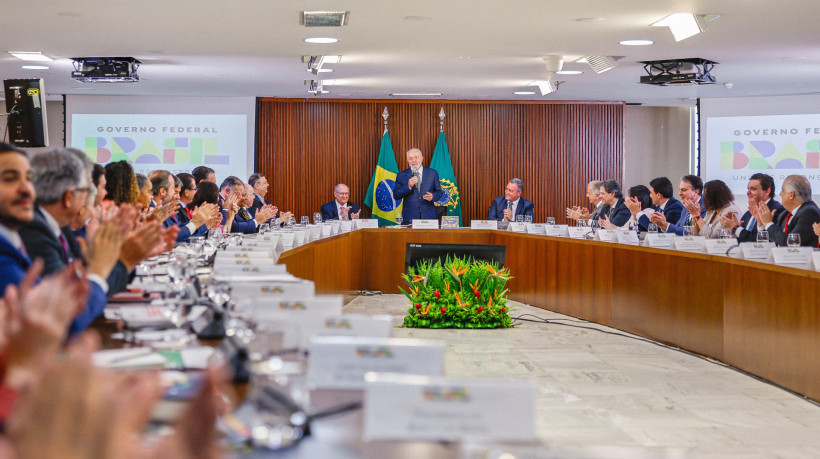 Presidente da República, Luiz Inácio Lula da Silva, durante reunião Ministerial, no Palácio do Planalto. Brasília - DF, em dezembro de 2023