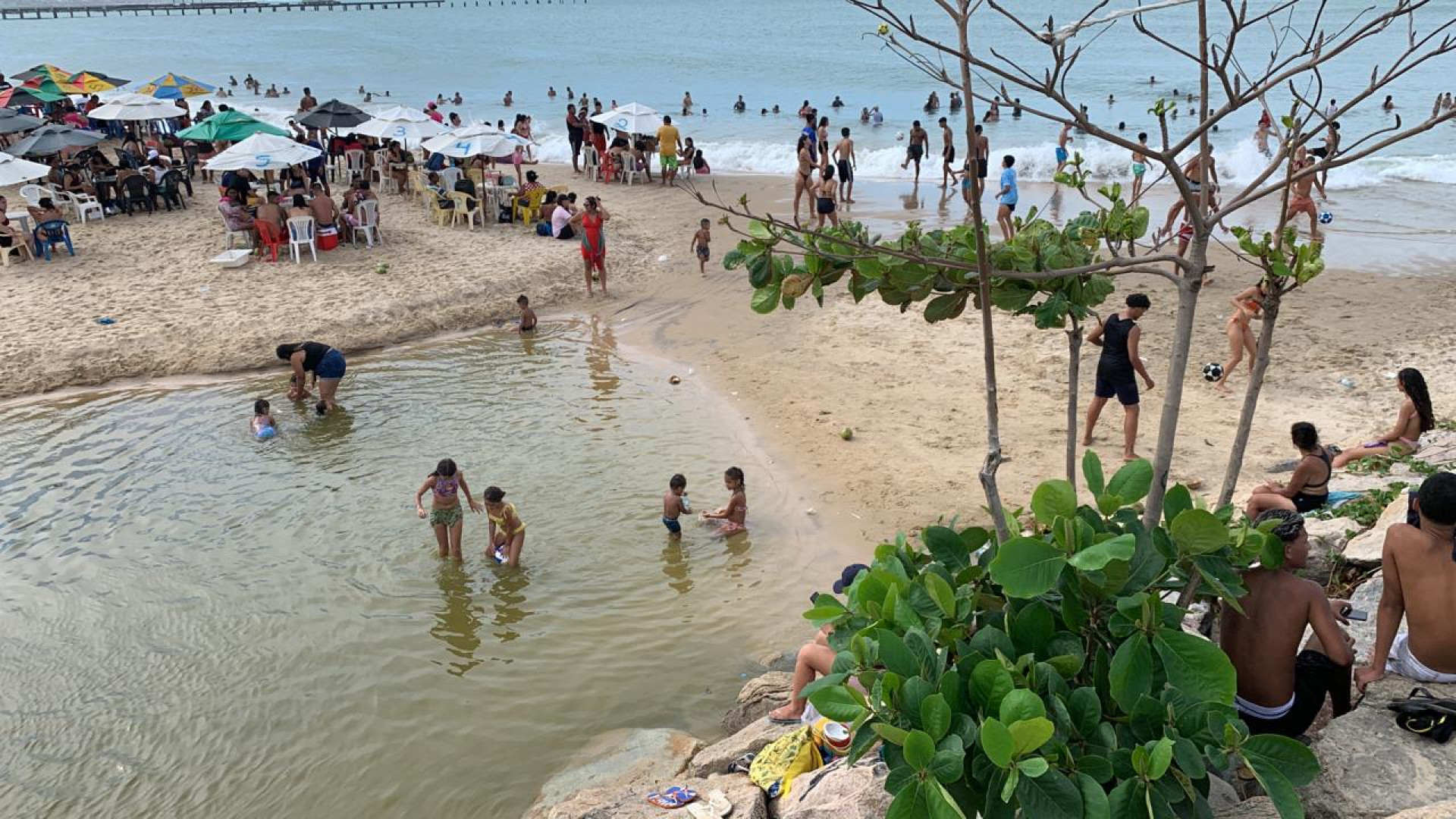 Praia dos Crush no dia 25 de dezembro de 2023 (Foto: Jullie Vieira)