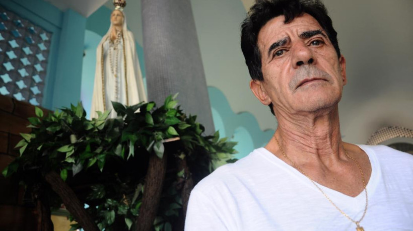 Dimas Filgueiras, ídolo histórico do Ceará, em registro na igreja no ano de 2011