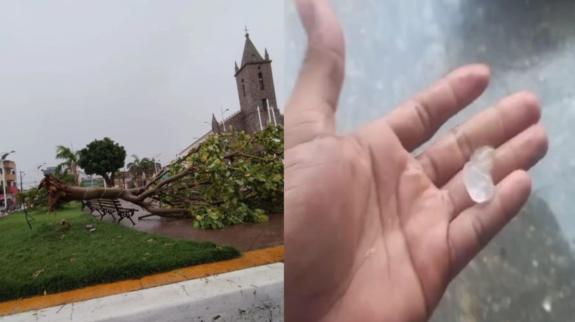 Moradores utilizaram as redes sociais para divulgarem os efeitos da chuva