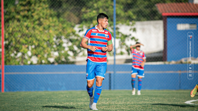 João Henrique, capitão do Fortaleza, em atuação pelo time Sub-20