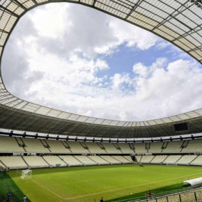 Arena Castelão foi palco recentemente da final do Campeonato Cearense Feminino, entre Ceará e Fortaleza. (Foto: DIVULGAÇÃO SESPORTE)