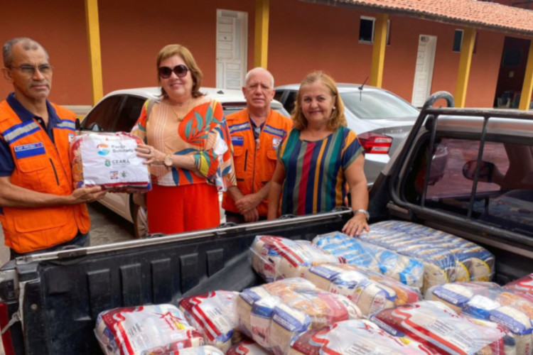 A Defesa Civil do Ceará distribuiu 30 mil cestas de alimentos em 2023