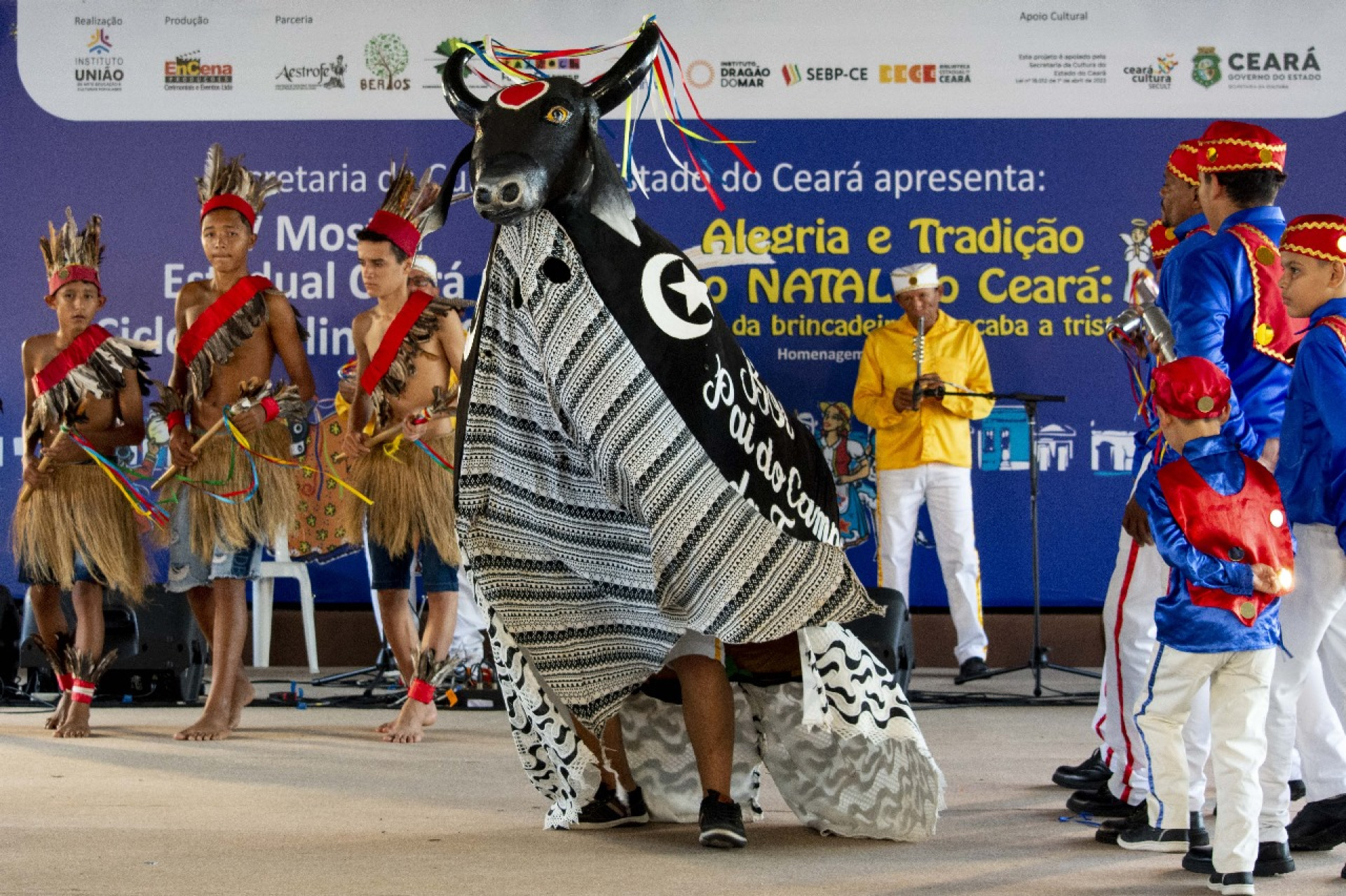 Dia de Reisado é comemorado na Estação das Artes com a XVI Mostra Estadual Ceará Ciclo Natalino 2023 (Foto: Luiz Alves/ Divulgação)