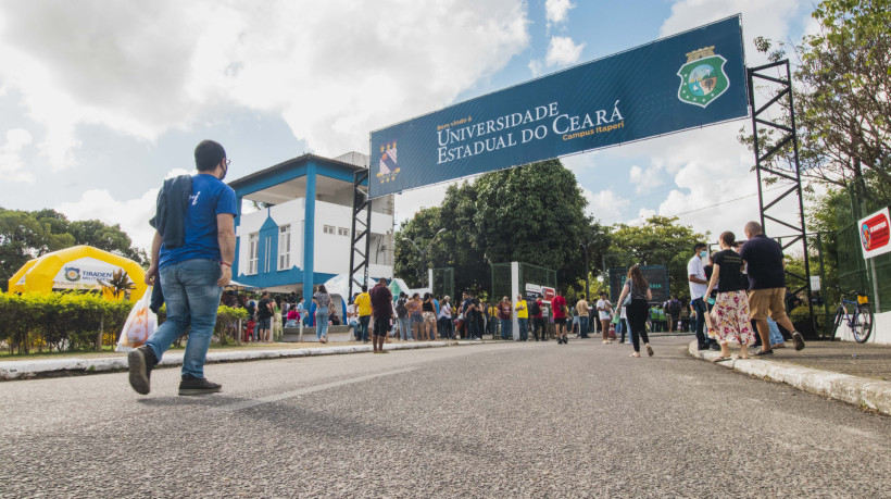 Fachada da Universidade Estadual do Ceará (Uece), campus Itaperi em Fortaleza