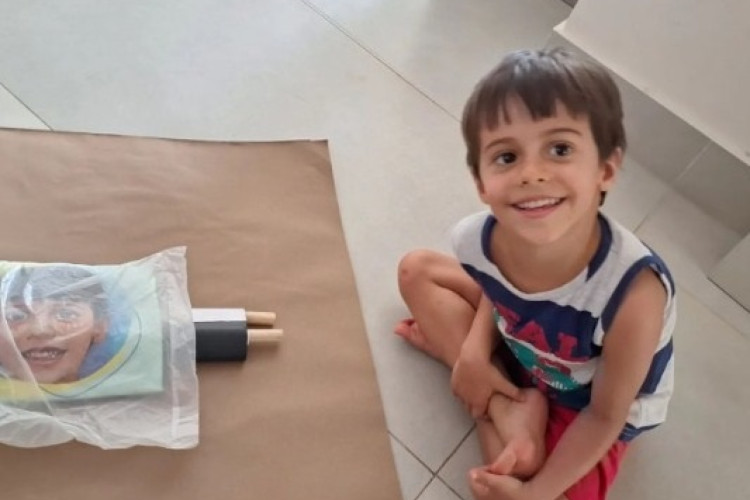 Enrico, de 5 anos, foi diagnosticado com distrofia muscular de Duchenne