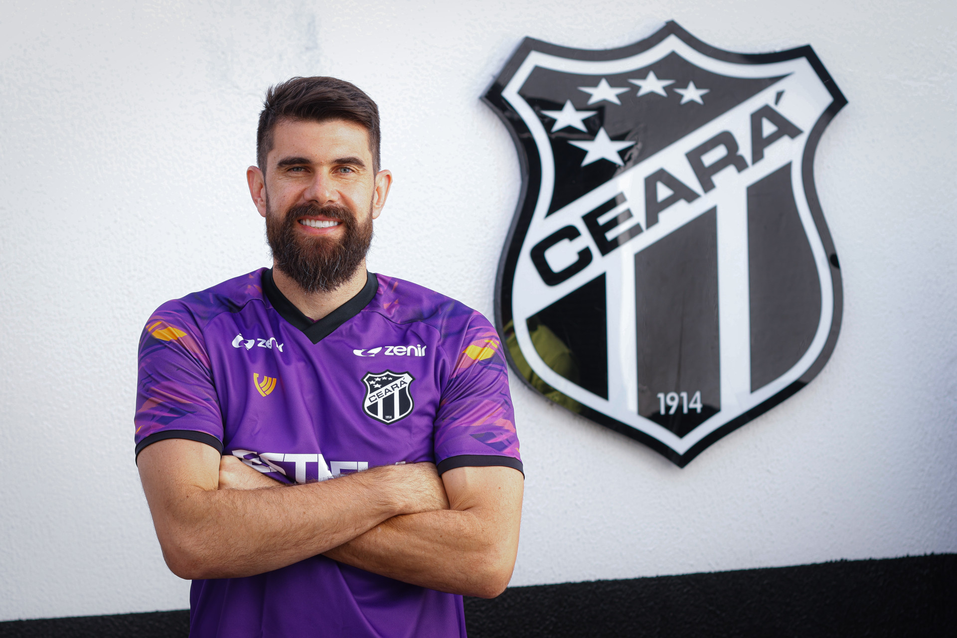 FORTALEZA-CE, BRASIL, 11-01-2023: Apresentação do Goleiro Fernando Miguel no Ceará, na Sede do Ceará no Porangabussu. (Foto: Aurélio Alves/O Povo) (Foto: AURÉLIO ALVES)