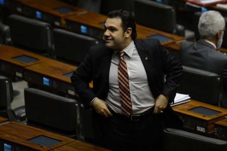 Deputado Pastor Marco Feliciano, no plenário da Câmara dos Deputados
