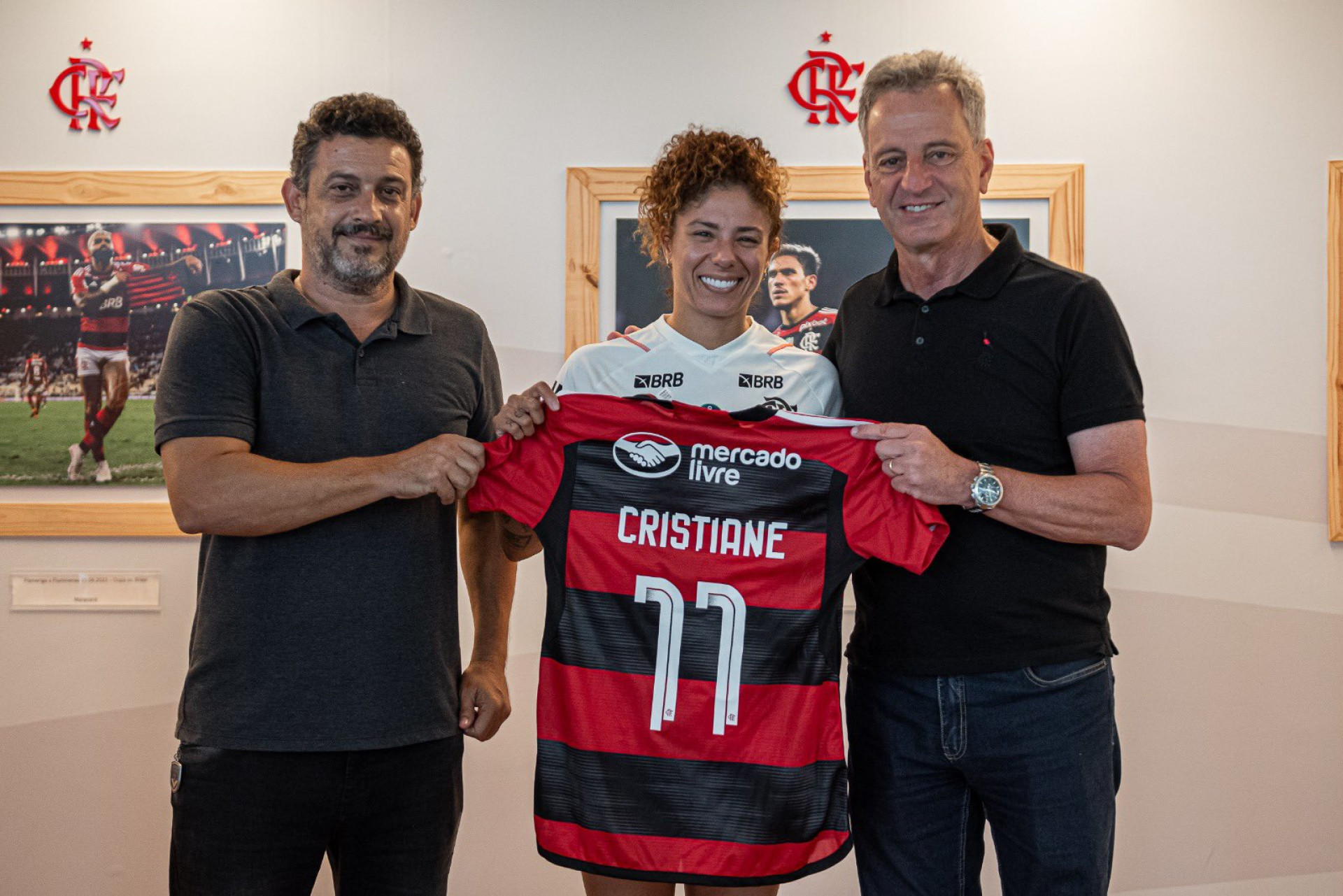 Atacante Cristiane jogará pelo Flamengo em 2024 (Foto: Paula Reis/CRF)