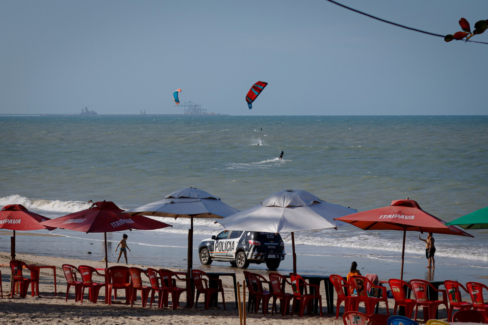 Vídeo com tentativa de assalto na praia do Cumbuco viralisa e acende alerta na cadeia turística do Ceará (Foto: AURÉLIO ALVES)