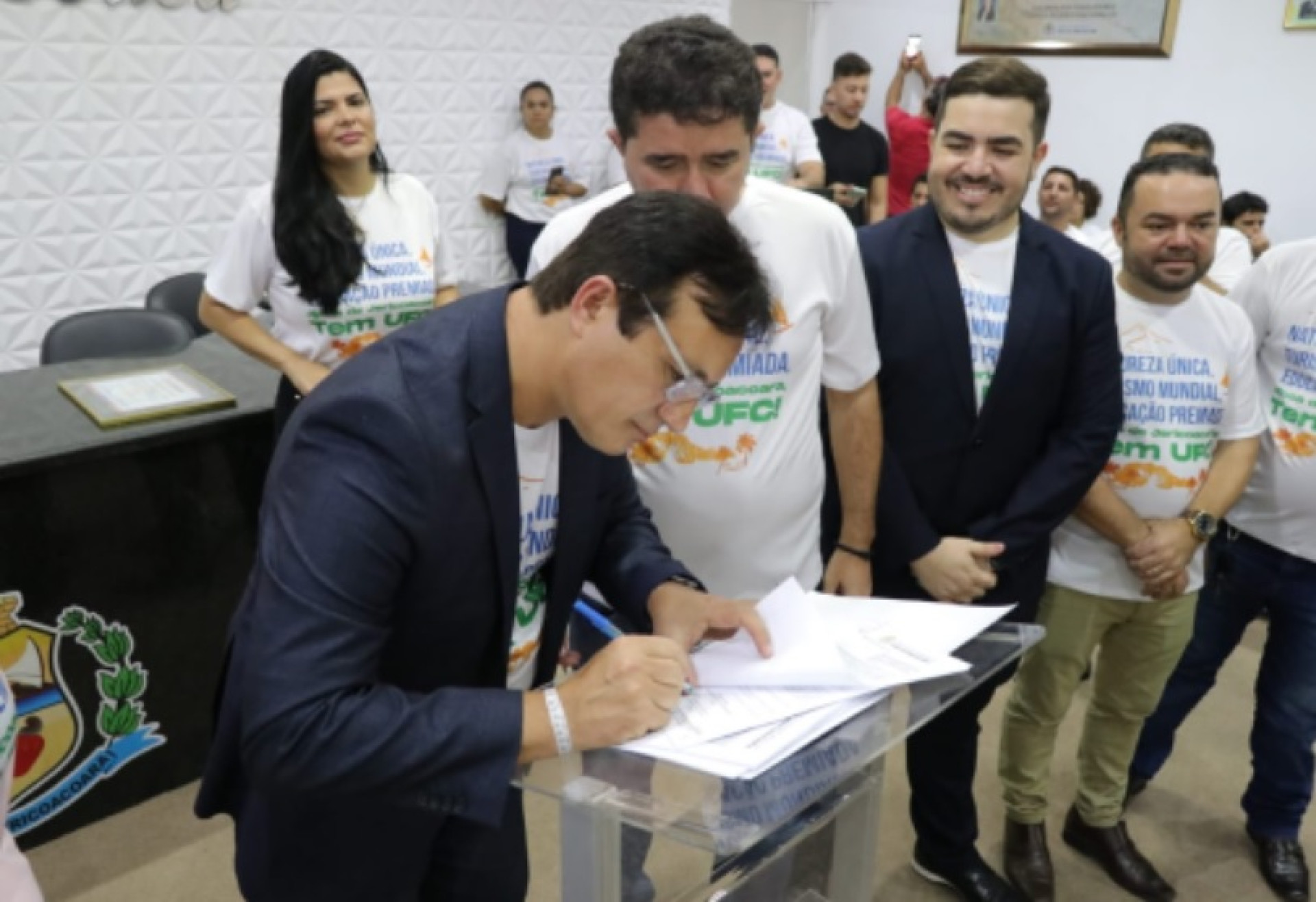 ATO foi realizado na Câmara Municipal (Foto: Gutiérrez Reges/UFC)