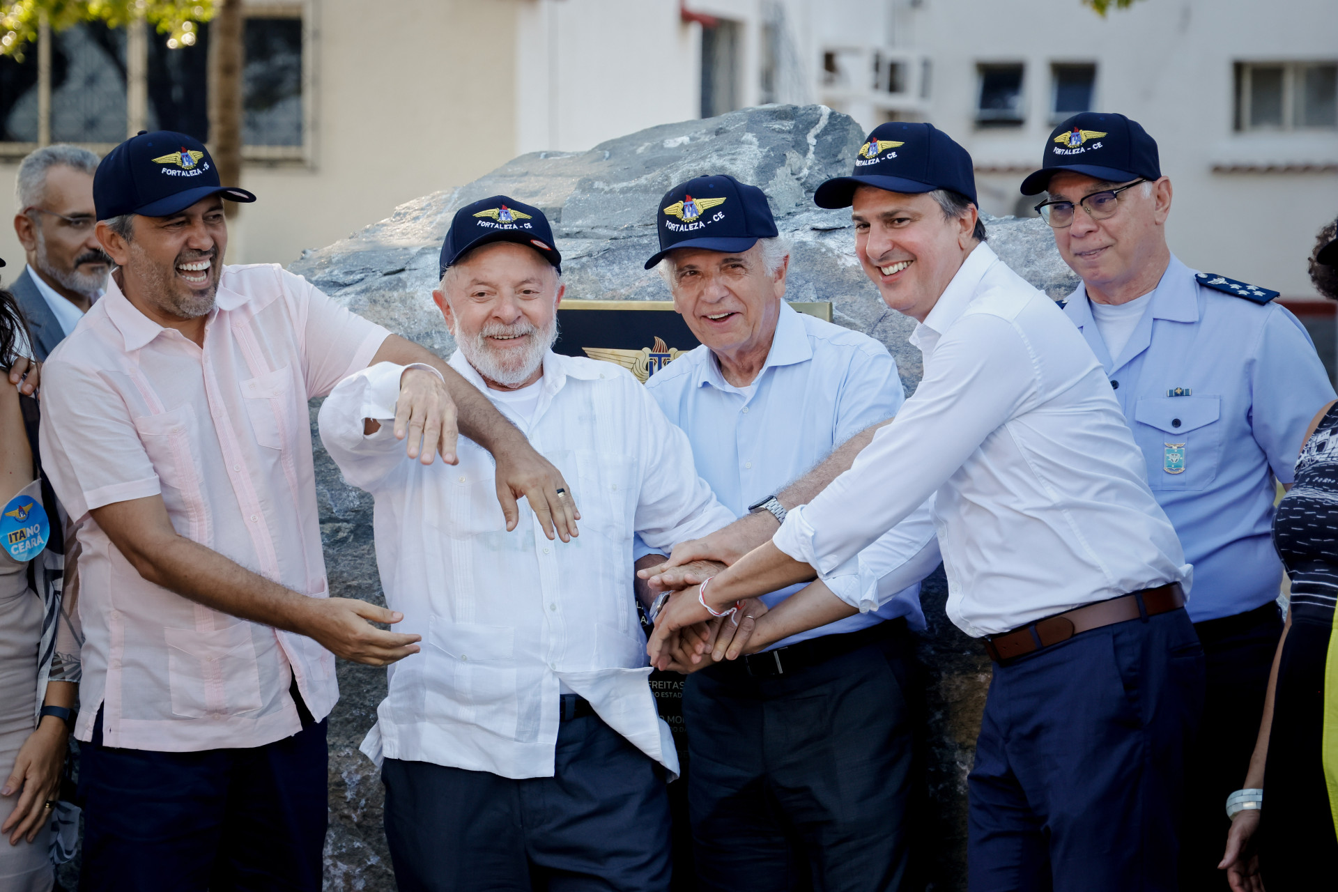 FORTALEZA-CE, BRASIL, 19-01-2023: Evento para lançamento da pedra fundamental da construção de uma unidade do ITA na Base Aérea de Fortalaza, com a presença do presindente Lula.  (Foto: Aurélio Alves/O Povo) (Foto: AURÉLIO ALVES)