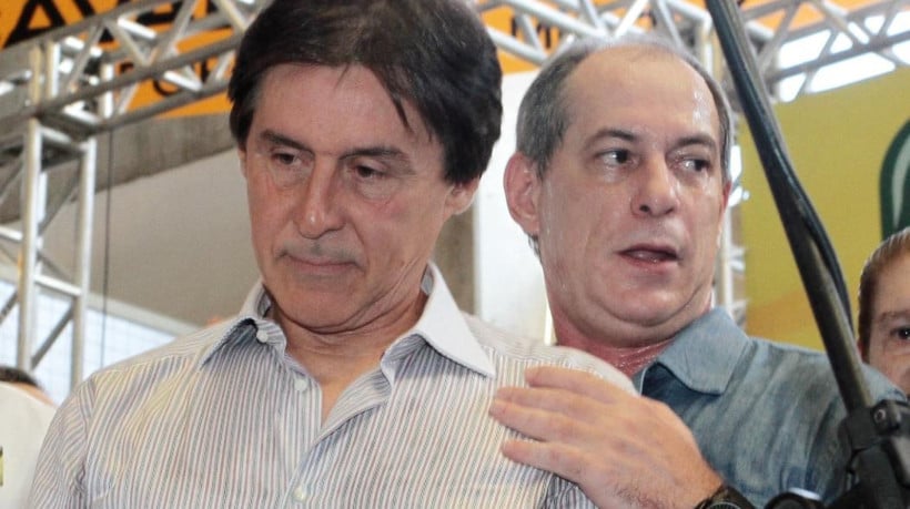 ￼Eunício Oliveira e Ciro Gomes antes do rompimento, escancarado em 2014