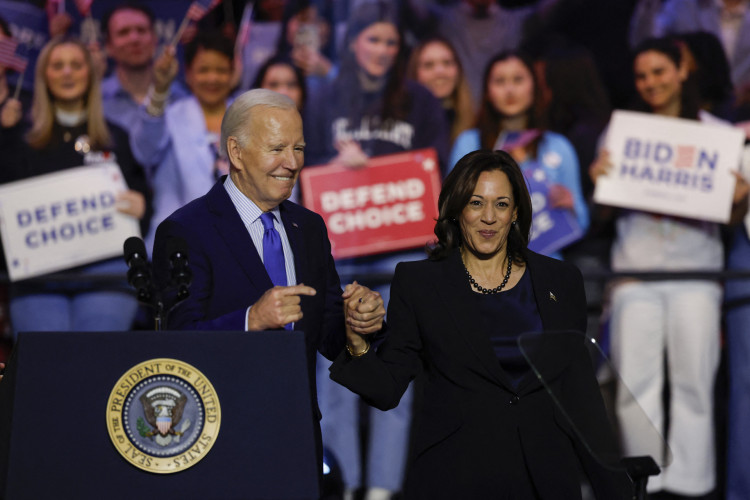 O presidente dos Estados Unidos, Joe Biden, e a vice-presidente Kamala Harris