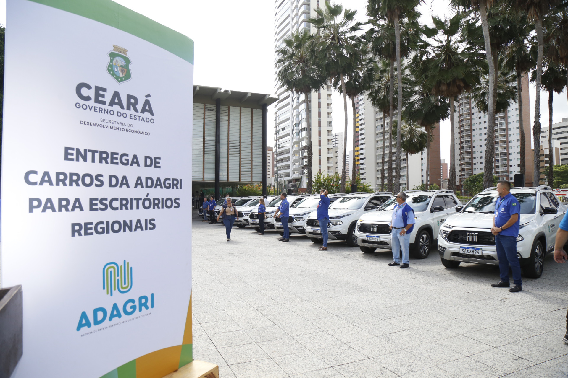 Adagri recebeu drones e veículos para fiscalização agropecuária (Foto: Thiago Gaspar/Governo do Ceará)