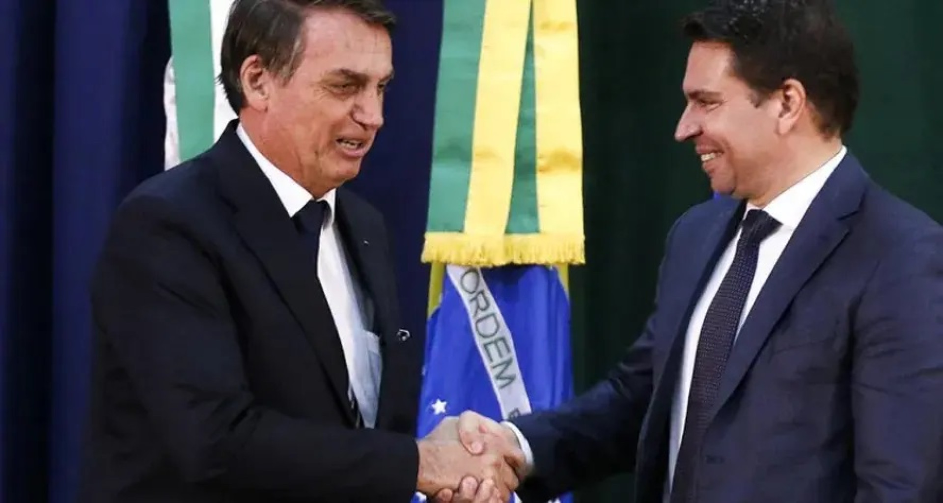 O ex-presidente Jair Bolsonaro e o deputado federal Alexandre Ramagem (Foto: Reprodução/ Valter Campanato / Agência Brasil)