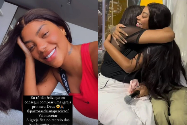 Ludmilla compra igreja evangélica e sua companheira Brunna Gonçalves se manifesta em redes sociais.