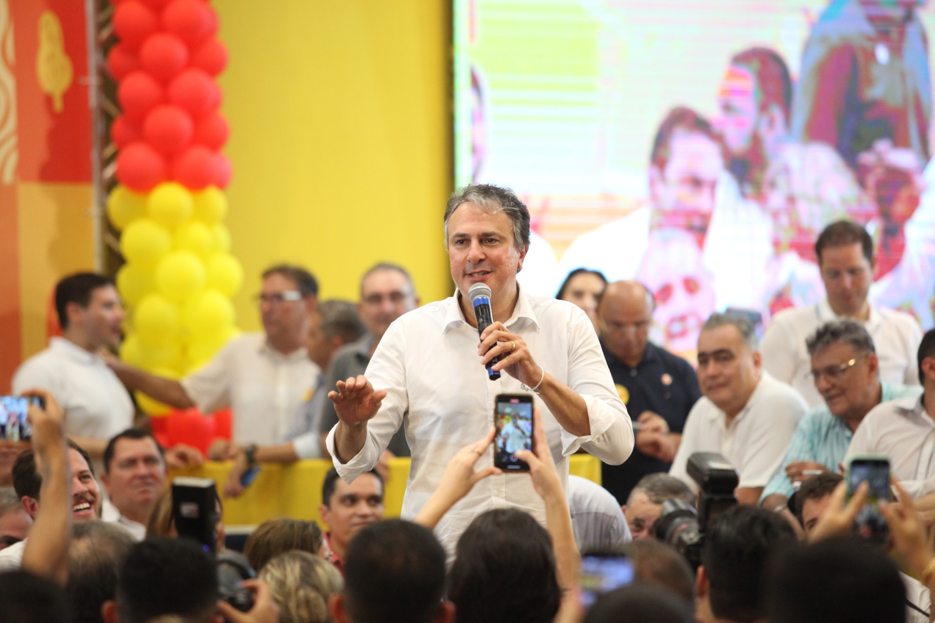 FORTALEZA, CEARÁ, BRASIL,04.02.2024:Filiação Cid Gomes e Izolda ao PSB (Foto: FÁBIO LIMA)