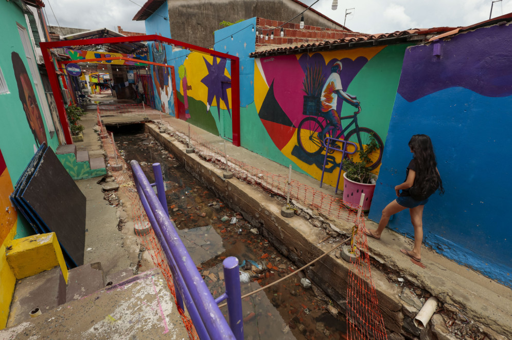 Fortaleza, CE, BR 13.02.24 - Rescaldo da enchente na Favela Beco Ceu no Bairro Vila Velha (Fco Fontenele/OPOVO)(Foto: FCO FONTENELE)