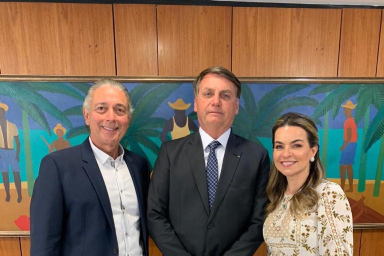 ￼AFRÂNIO esteve com Bolsonaro em almoço no Palácio do Planalto em 2020