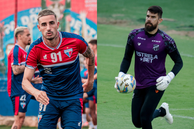 Thiago Galhardo e Fernando Miguel já vestiram as camisas de Fortaleza e Ceará