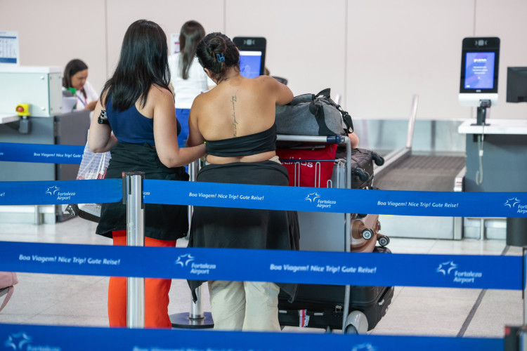 Fortaleza, CE, BR 16.02.24 -Movimentação de passageiros no Aeroporto Pinto Martins (Fco Fontenele/OPOVO)