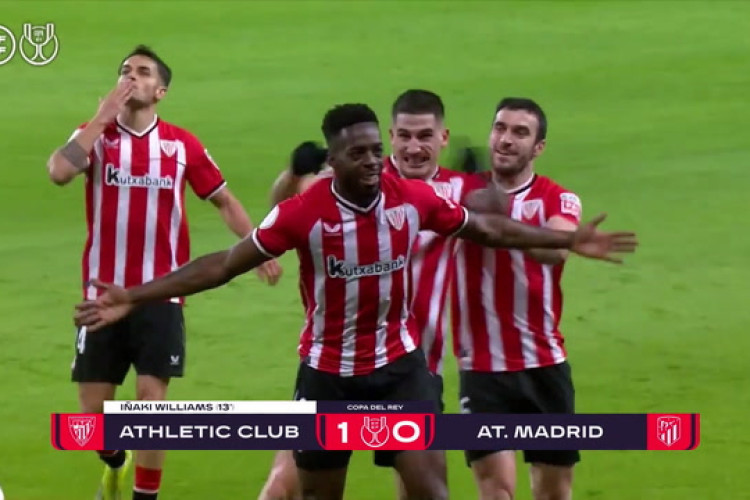 Athletic Bilbao 3 x 0 Atlético de Madrid: irmãos Williams afundam time de Simeone na Copa do Rei