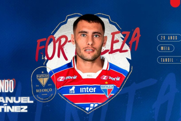 Emmanuel Martinez chega ao Fortaleza com contrato de duas temporadas.