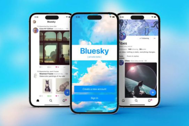 A Bluesky é parecida com a rede X, tem a mesma formatação e é possível fazer publicações em texto, com no máximo 256 caracteres