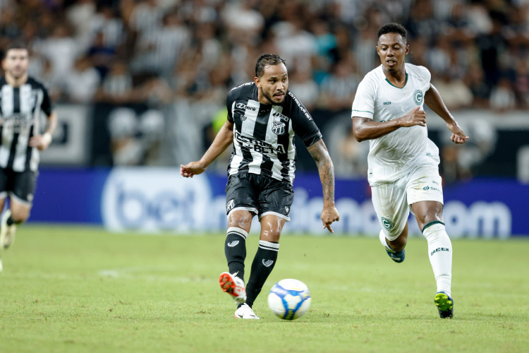 Lourenço marcou o gol de empate do Ceará diante do Goiás na estreia na Série B